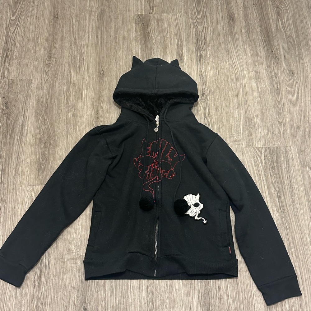 emily the strange cat ear hoodie